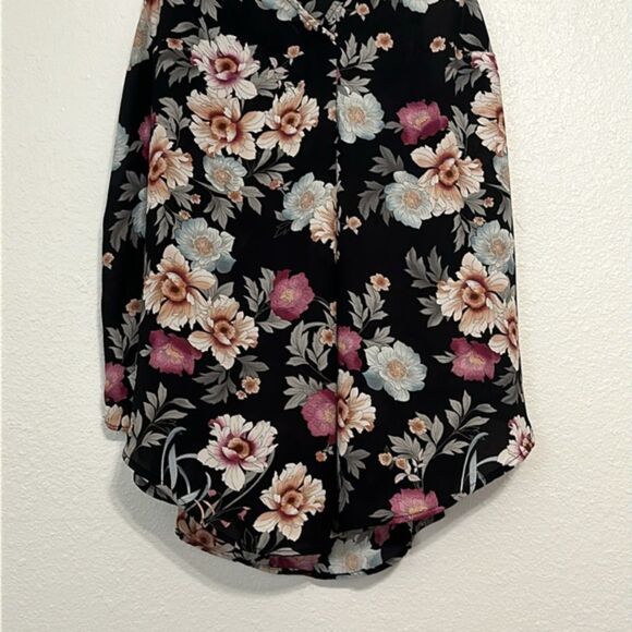 Torrid Chiffon Sheer Double Layered Tank Floral Womens 00 Medium Feminine Spring - Picture 3 of 11